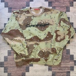 SUPREME DESERT CAMO CREWNECK SWEATER XL